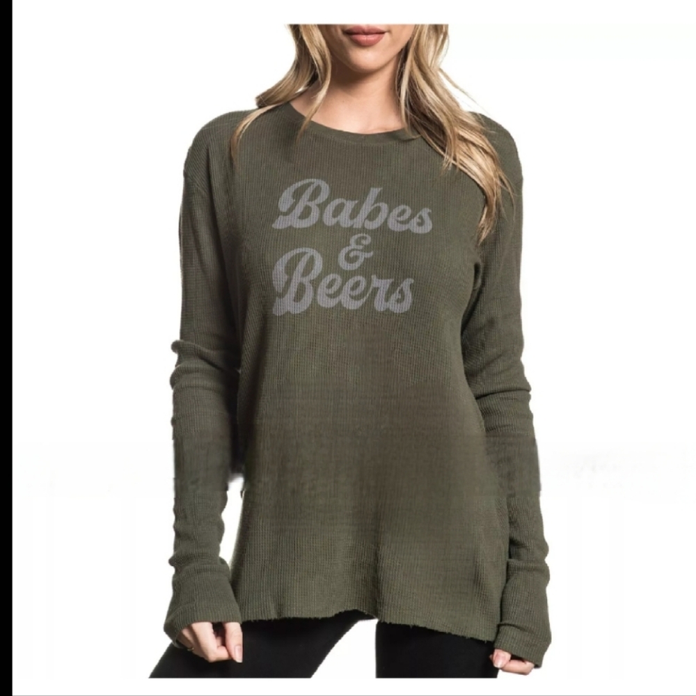 Chillionaire Babes - Graphic Thermal. Sz Lrg. NWTs